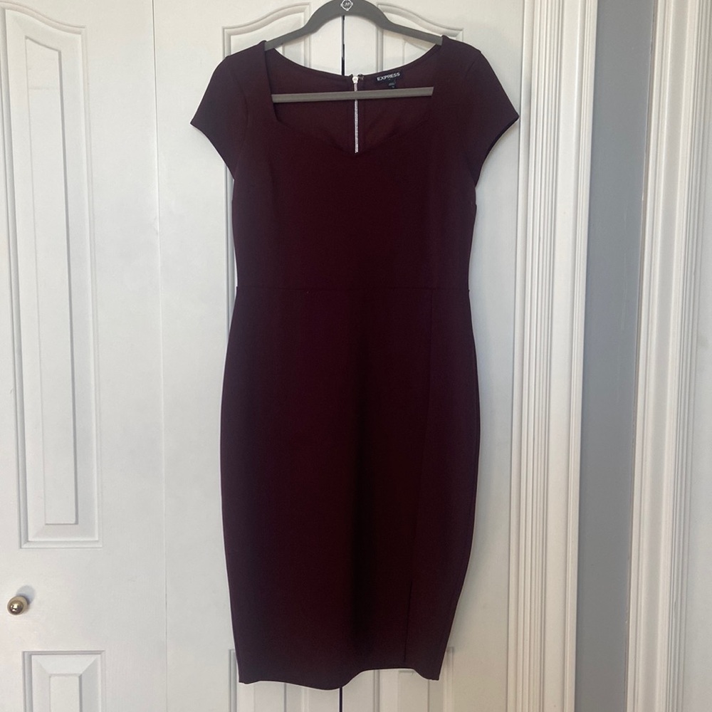 Perfect Merlot dress for work or an evening out